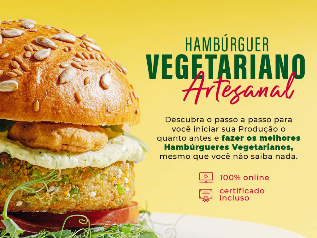 Aprenda Hambúrguer Vegetariano Artesanal em Coimbra: Curso Online Completo!